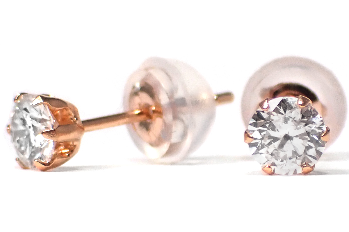 Dカラー Exカットダイヤモンド使用 K18pgダイヤモンド計0 4ctupピアス 鑑定書付き 一粒ダイヤピアス Answer Jewelry Dカラー Exカットダイヤモンド使用 K18pgダイヤモンド計0 4ctupピアス 鑑定書付き 一粒ダイヤピアス Answer Jewelry