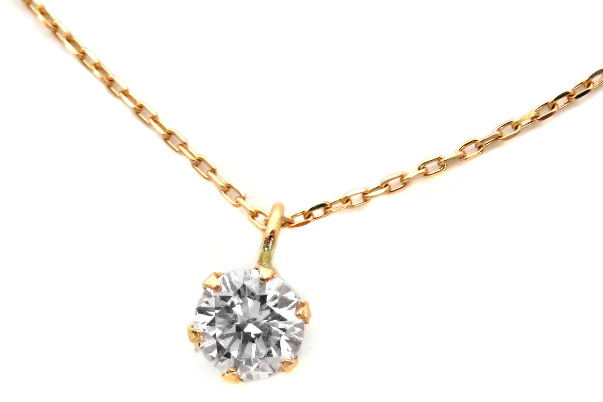 【Dカラー！！】K18YGダイヤモンドネックレス 0.2ct台 一粒ダイヤモンドネックレス 鑑定書付き - ANSWER Jewelry